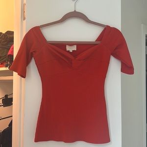 Sezane Coral Caro shirt size s